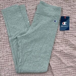 Champion Kids Heather Gray Leggings with Mini Logo